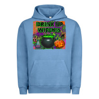 Pigment Pebble Blue drink up witches Urban Hoodie - BundleAndBundleShop