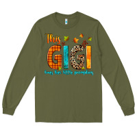 Army Green this gigi loves her little pumpkins Long Sleeve Tee - texasbilliewilder