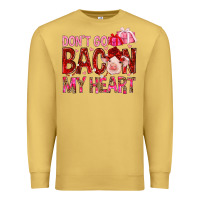 Antique Gold dont go bacon my heart Premium Sweatshirt - NancyCooperArtShop