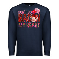 Navy dont go bacon my heart Premium Sweatshirt - NancyCooperArtShop