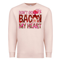 Pale Pink dont go bacon my heart Premium Sweatshirt - NancyCooperArtShop