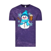Cloud Purple cute snowman Vintage Tee - Zillion Design Studio