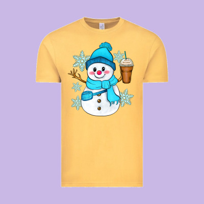 Cute Snowman Vintage Tee Designed By Zillion Design Studio