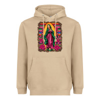 Mushroom our lady of guadalupe serape background Heavyweight Hoodie - Artiststas