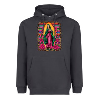 Smoke our lady of guadalupe serape background Heavyweight Hoodie - Artiststas