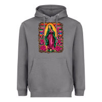 Storm our lady of guadalupe serape background Heavyweight Hoodie - Artiststas