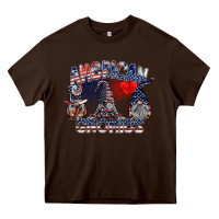 Chocolate Brown amerikan gnomies Heavy Core Tee - SublimationCraftShop