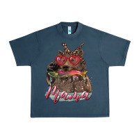Midnight Navy mother's day mama bear wıth bandana and glasses Urban Heavy Tee - RanaPortraitStore