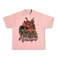 Salmon mother's day mama bear wıth bandana and glasses Urban Heavy Tee - RanaPortraitStore