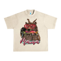 Sandshell mother's day mama bear wıth bandana and glasses Urban Heavy Tee - RanaPortraitStore
