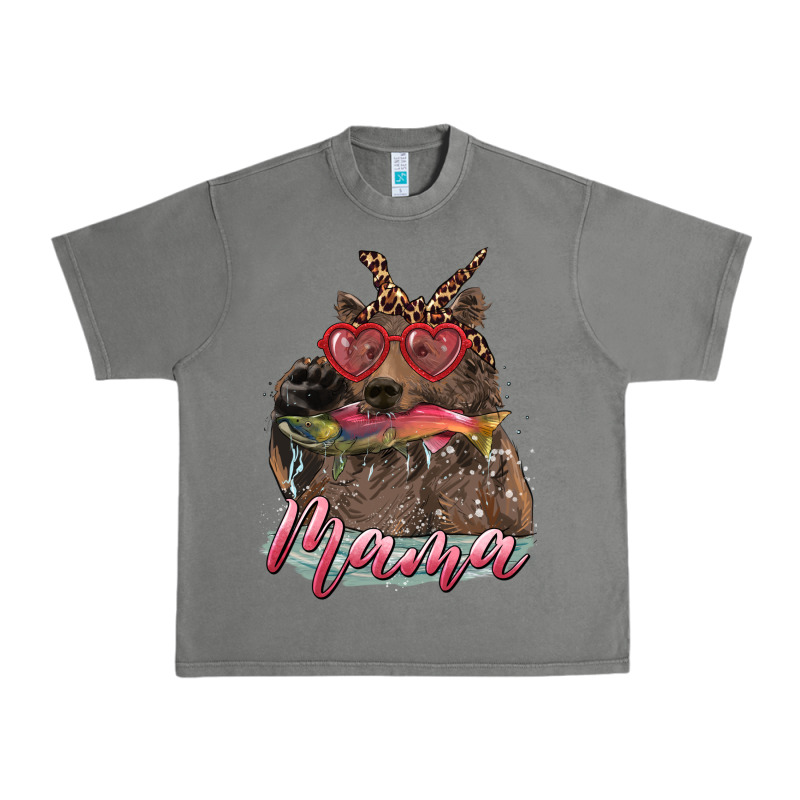 Mother's Day Mama Bear Wıth Bandana And Glasses Urban Heavy Tee by RanaPortraitStore | Teevron