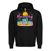 Black beaching not teaching Zipper Hoodie - JahusDesignShop
