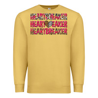 Antique Gold heartbreaker with leopard and cowhide Premium Sweatshirt - NancyCooperArtShop