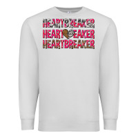 Dove Grey heartbreaker with leopard and cowhide Premium Sweatshirt - NancyCooperArtShop