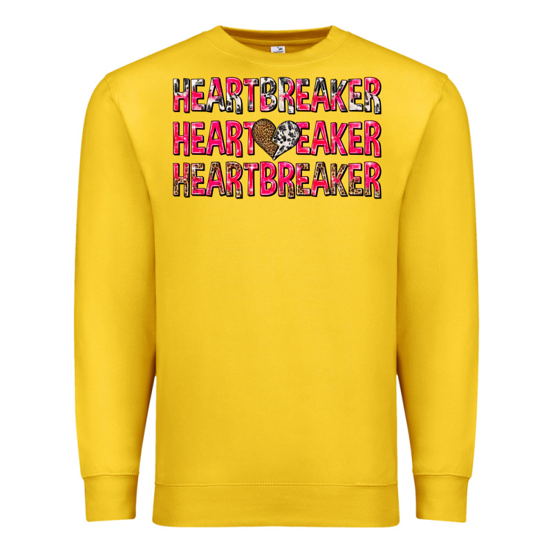 Heartbreaker With Leopard And Cowhide Premium Sweatshirt by NancyCooperArtShop | Teevron