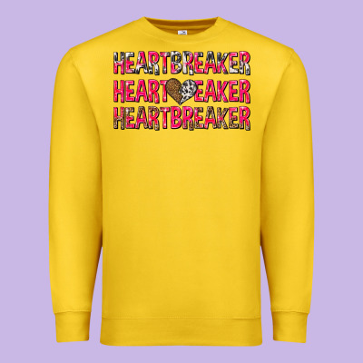Heartbreaker With Leopard And Cowhide Premium Sweatshirt Designed By Nancycooperartshop