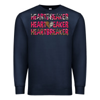 Navy heartbreaker with leopard and cowhide Premium Sweatshirt - NancyCooperArtShop