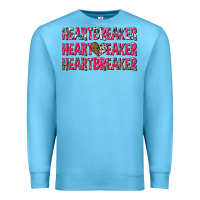 Ocean Blue heartbreaker with leopard and cowhide Premium Sweatshirt - NancyCooperArtShop