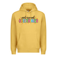 Antique Gold professional overthinker Premium Hoodie - MaliasSmallBusiness