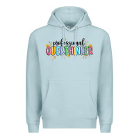 Blue Mist professional overthinker Premium Hoodie - MaliasSmallBusiness