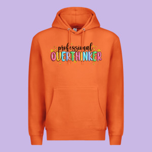 Professional Overthinker Premium Hoodie Designed By Maliassmallbusiness