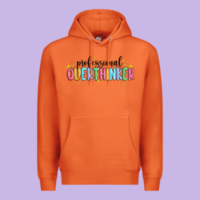 Professional Overthinker Premium Hoodie Designed By Maliassmallbusiness
