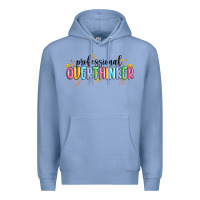 Colony Blue professional overthinker Premium Hoodie - MaliasSmallBusiness