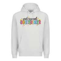 Dove Grey professional overthinker Premium Hoodie - MaliasSmallBusiness