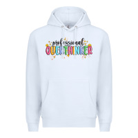 White professional overthinker Premium Hoodie - MaliasSmallBusiness