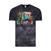 Cloud Black glamper way too boujee for tents 2 Vintage Tee - RanaPortraitStore