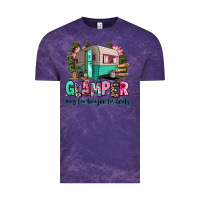 Cloud Purple glamper way too boujee for tents 2 Vintage Tee - RanaPortraitStore
