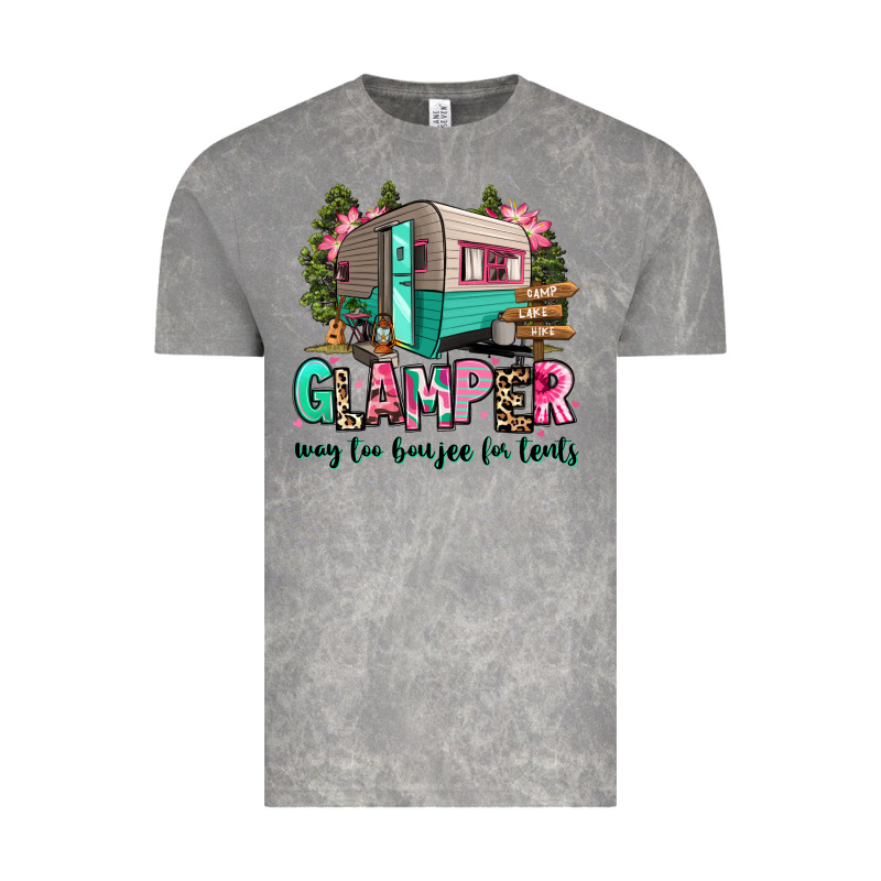 Glamper Way Too Boujee For Tents 2 Vintage Tee by RanaPortraitStore | Teevron