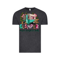 Vintage Black glamper way too boujee for tents 2 Vintage Tee - RanaPortraitStore