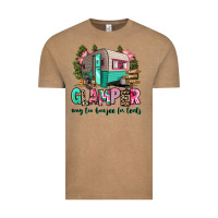 Vintage Coffee glamper way too boujee for tents 2 Vintage Tee - RanaPortraitStore
