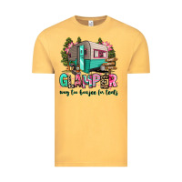 Vintage Mustard glamper way too boujee for tents 2 Vintage Tee - RanaPortraitStore