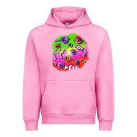 Fuchsia Pink halloween candy  patches Urban Hoodie - BundleAndBundleShop