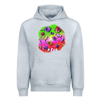 Heather Grey halloween candy  patches Urban Hoodie - BundleAndBundleShop