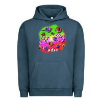 Pigment Midnight Navy halloween candy  patches Urban Hoodie - BundleAndBundleShop