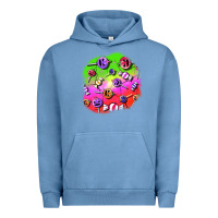 Pigment Pebble Blue halloween candy  patches Urban Hoodie - BundleAndBundleShop