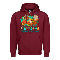 Burgundy thanksgiving calories dont count Zipper Hoodie - AdoDesignShop