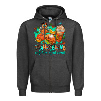 Charcoal Heather thanksgiving calories dont count Zipper Hoodie - AdoDesignShop