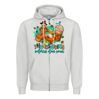 Dove Grey thanksgiving calories dont count Zipper Hoodie - AdoDesignShop