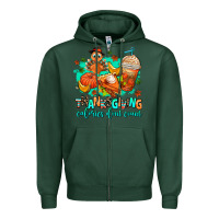 Sports Green thanksgiving calories dont count Zipper Hoodie - AdoDesignShop