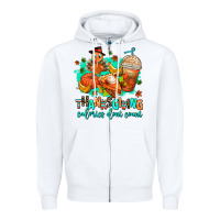 White thanksgiving calories dont count Zipper Hoodie - AdoDesignShop