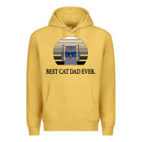 Antique Gold Best Cat Dad Ever Premium Hoodie - Bettercallsaul