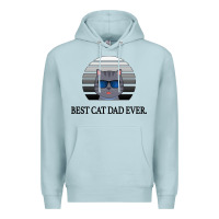Blue Mist Best Cat Dad Ever Premium Hoodie - Bettercallsaul