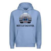 Colony Blue Best Cat Dad Ever Premium Hoodie - Bettercallsaul