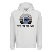 Dove Grey Best Cat Dad Ever Premium Hoodie - Bettercallsaul