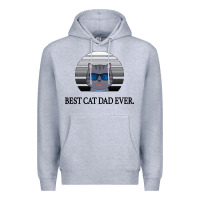 Heather Grey Best Cat Dad Ever Premium Hoodie - Bettercallsaul