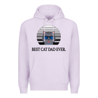 Lilac Best Cat Dad Ever Premium Hoodie - Bettercallsaul